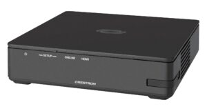 Crestron AirMedia AM-3100 AirMedia® Receiver 3100 mit Wi-Fi®-Konnektivität ist die perfekte Lösung für moderne Arbeitsumgebungen. Er bietet sichere, drahtlose Präsentationen und Konferenzen mit einfacher Handhabung und hoher Flexibilität – ideal für Konferenzräume, Huddle-Räume oder Lobbys.