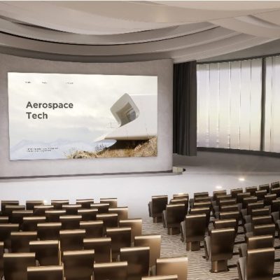 Großes Auditorium mit ViewSonic LED-Wand für Präsentationen, Tagungen und Konferenzen