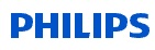 Philips Logo in blauer Großschrift auf weißem Hintergrund, Symbol für einen weltweit führenden Anbieter von Gesundheitstechnologie, Haushaltsgeräten und Beleuchtungslösungen.