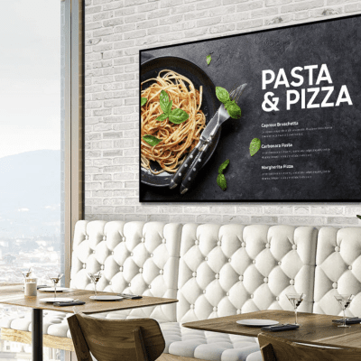 Samsung Digital Signage Display Gastronomie