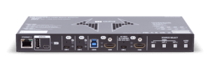 Lightware UCX-2x1-HC40 ist ein vielseitiger Switcher, der mit HDMI 2.0 und USB-C Konnektivität ausgestattet ist. Er ermöglicht einfache, flexible Verbindungen für Videokonferenzen, Präsentationen und hybride Meetings.